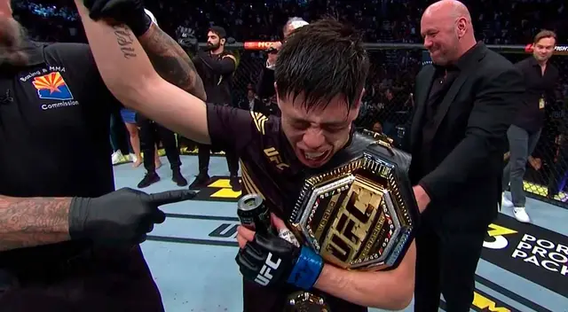 Brandon Moreno derrotó a Deivenson Figuereido y se llevó el título en el UFC