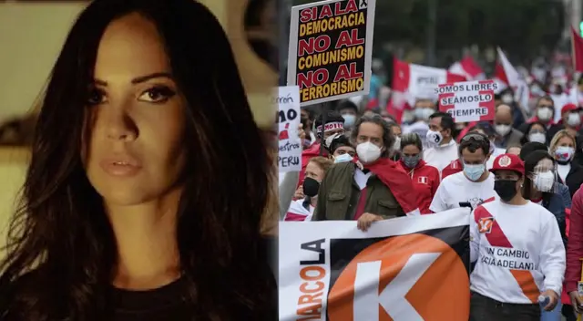 Lucia Oxenford criticó a quienes disfrazan su apoyo a Keiko Fujimori como 'marcha por la democracia'.