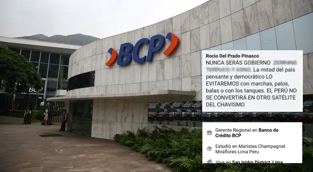 Banco de Crédito del Perú negó que supuesta trabajadora pertenezca al BCP.