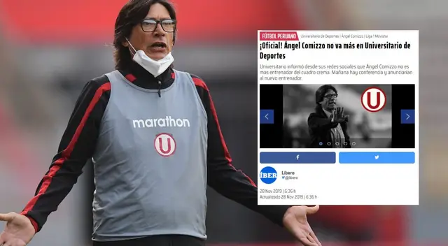Ángel Comizzo no ha renunciado a Universitario de Deportes. Ángel Comizzo no ha renunciado a Universitario de Deportes.