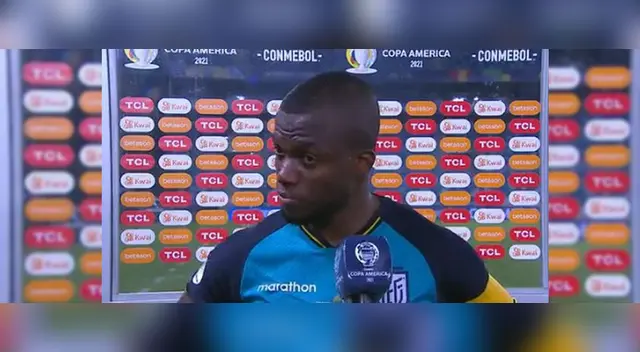 El rostro de confusión de Enner Valencia no tardó en hacerse viral. Captura: Twitter.