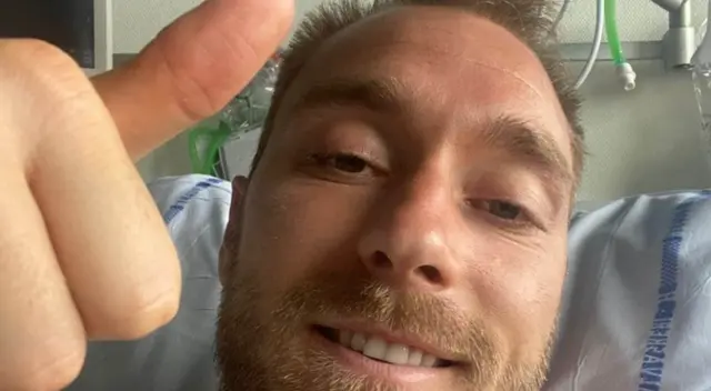 Eriksen se pronunció desde el hospital: