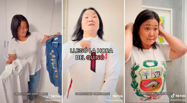 Un video de Keiko Fujimori alistándose para el 'Quino' se ha viralizado en todas las redes sociales. Un video de Keiko Fujimori alistándose para el 'Quino' se ha viralizado en todas las redes sociales.