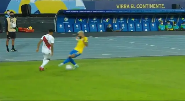 Copa América calificó de "hermoso" al caño de Marcos López a Gabriel Barbosa - VIDEO