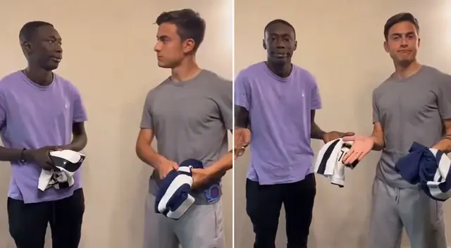 Paulo Dybala y Khaby Lame graban juntos un divertido TikTok
