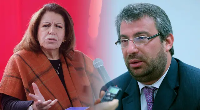 Lourdes Flores indicó a Piero Corvetto que "no se porte como un ladrón". Composición: El Popular.