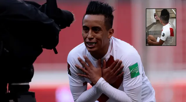 Christian Cueva llamó a su esposa e hijos tras finalizar el cotejo ante Colombia