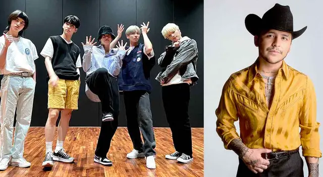TXT escuchan música de Christian Nodal