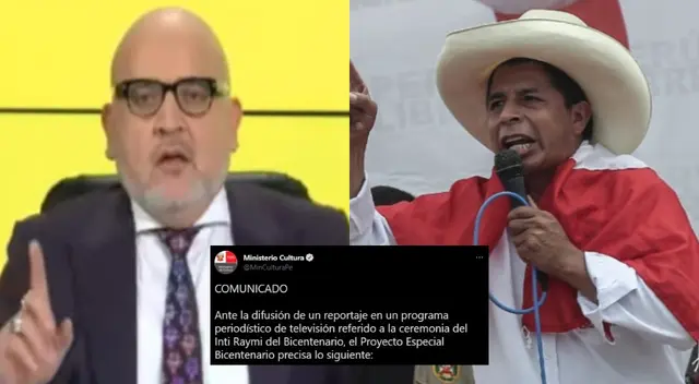 MINCUL aclara afirmaciones de Beto Ortiz.