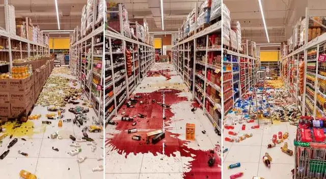 Centro Comercial en Cañete tras sismo e Lima Centro Comercial en Cañete tras sismo e Lima