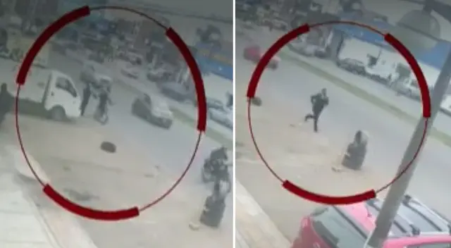 Policía fue abordado por dos delincuentes en motocicletas y le robaron su celular