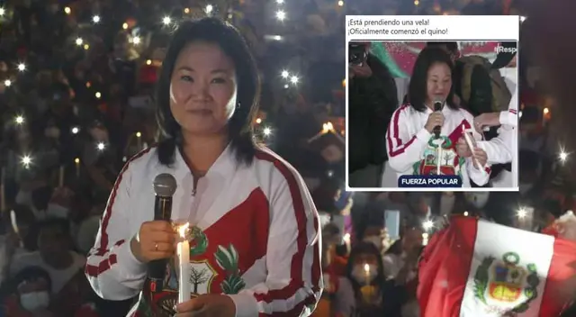 Keiko Fujimori prendió una vela en un mitin, sin embargo, los usuarios la trolearon asegurando que Keiko Fujimori prendió una vela en un mitin, sin embargo, los usuarios la trolearon asegurando que