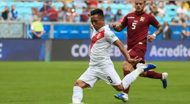 Christian Cueva estuvo en el último Perú-Venezuela (0-0).