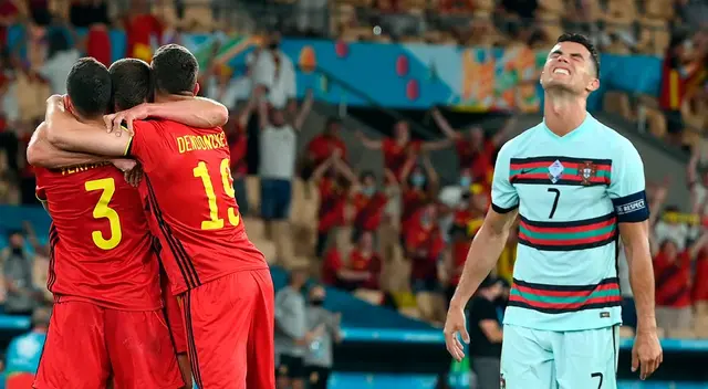 Cristiano Ronaldo lamenta derrota de Portugal ante Bélgica en Sevilla. Cristiano Ronaldo lamenta derrota de Portugal ante Bélgica en Sevilla.