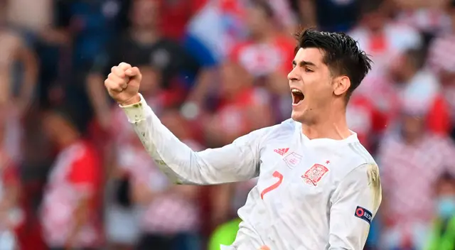 Álvaro Morata agradece apoyo de su familia tras anotar gol con España. Álvaro Morata agradece apoyo de su familia tras anotar gol con España.
