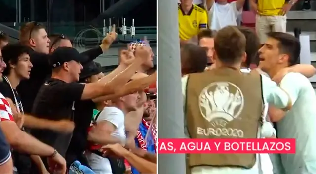 Vergonzoso accionar: hinchas de Croacia insultan y agreden a Álvaro Morata durante celebración Vergonzoso accionar: hinchas de Croacia insultan y agreden a Álvaro Morata durante celebración