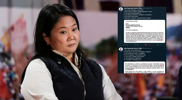 Keiko Fujimori fue corregida por el profesor Raymundo. Foto: Composición. Keiko Fujimori fue corregida por el profesor Raymundo. Foto: Composición.