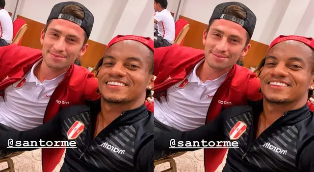 Santiago Ormeño y André Carrillo en la selección peruana.