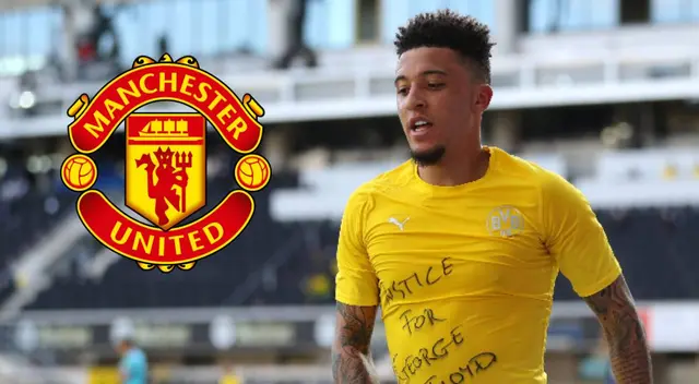 Jadon Sancho jugará en Manchester United.
