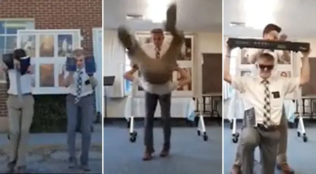 Dos chicos mormones hablan sobre religión mientras hacen acrobacias y se vuelven viral