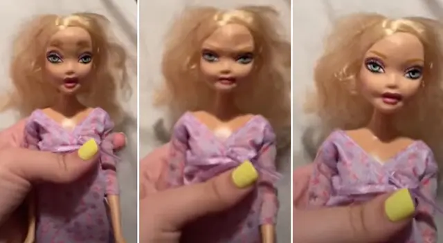 Muñeca Barbie que cambia de cara se hace viral por sus aterradores gestos Muñeca Barbie que cambia de cara se hace viral por sus aterradores gestos