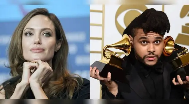 Angelina Jolie y The Weeknd Angelina Jolie y The Weeknd