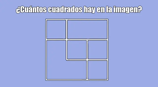 Encuentra el número exacto de cuadrados.