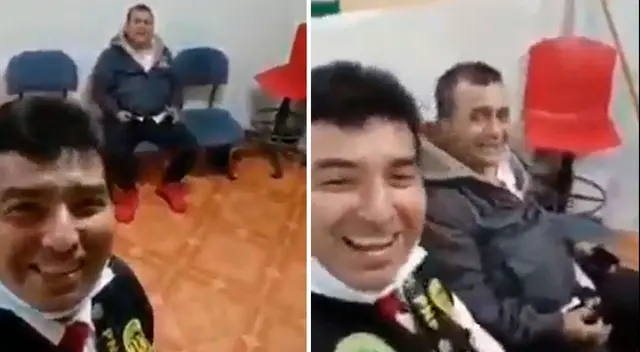 Policía grabó a Tony Rosado cantando mientras es procesado en una comisaría - VIDEO