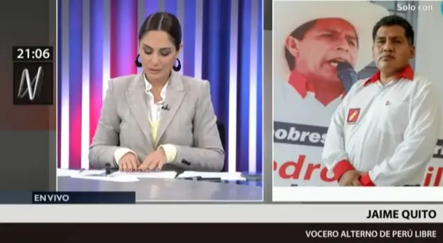 Mávila Huertas reaparece en noticiero del Canal N