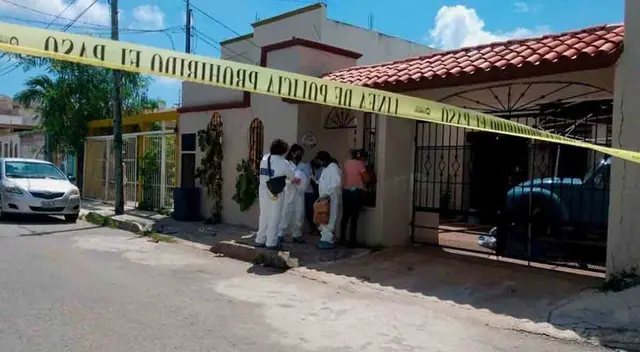 Dejan cabeza humana en entrada de una casa en Cancún Dejan cabeza humana en entrada de una casa en Cancún