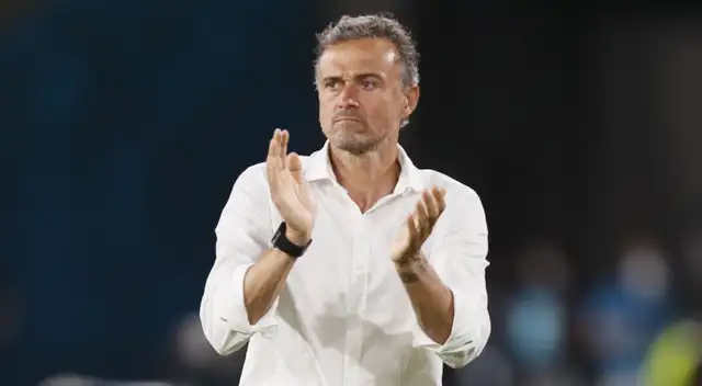 Luis Enrique feliz con el desempeño de Pedri en España.