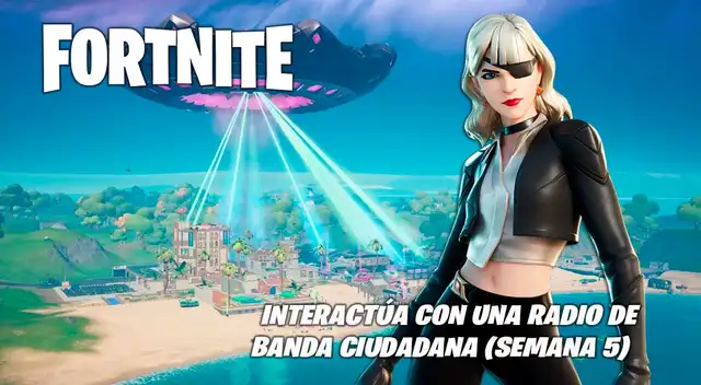 Fortnite: interactúa con una radio de banda ciudadana - semana 5