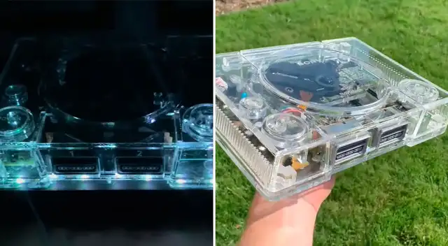 Viral: Crean una PlayStation de cristal a modo de homenaje de la original - VIDEO Viral: Crean una PlayStation de cristal a modo de homenaje de la original - VIDEO