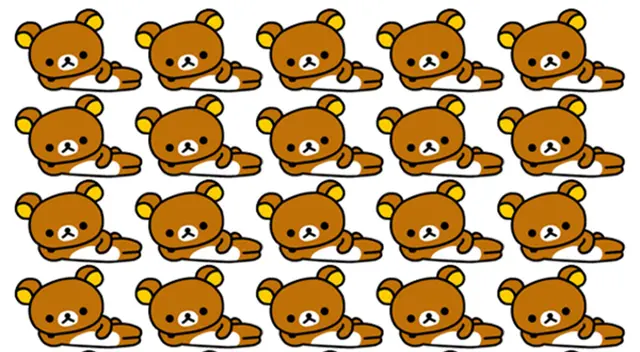 Encuentra al oso diferente.