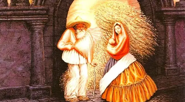 Encuentra las nueve caras.