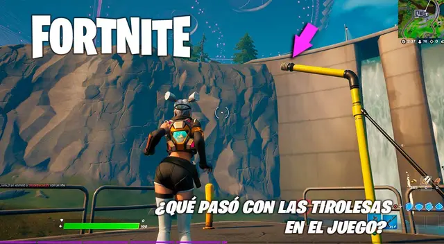Fortnite: la desaparición de las tirolesas en la isla Fortnite: la desaparición de las tirolesas en la isla