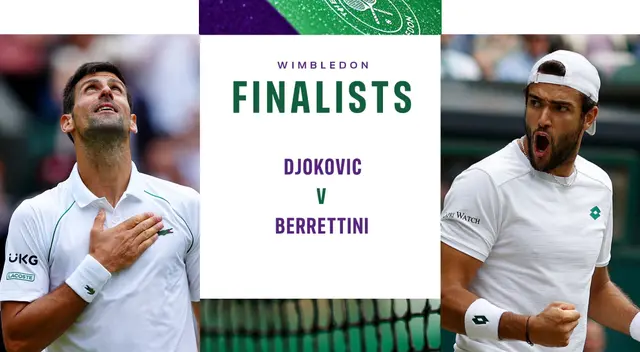 Djokovic vs Berrettini, por la final de Wimbledon