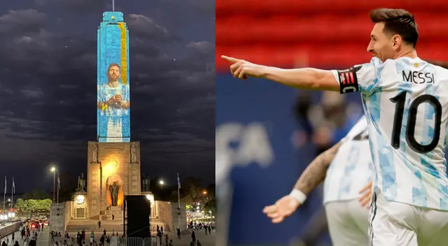Monumento a la Bandera de Rosario y su homenaje a Messi