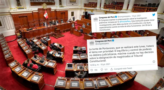 Congreso ante las investigaciones de la Fiscalía por no suspender la elección de magistrados del Tribunal Constitucional