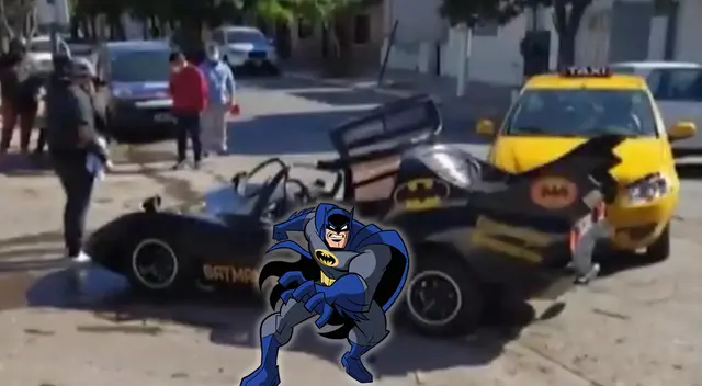 ¡De no creer! Batman choca su Batimóvil contra un taxi en Córdoba, Colombia ¡De no creer! Batman choca su Batimóvil contra un taxi en Córdoba, Colombia