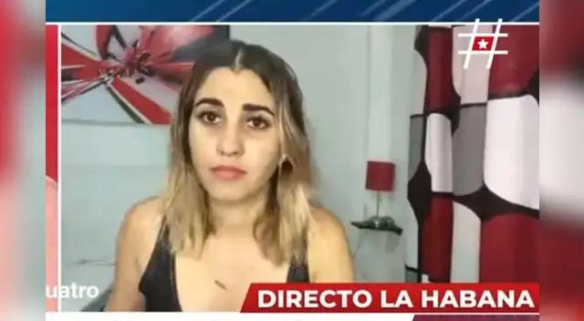 Dina Stars detenida en entrevista en vivo Dina Stars detenida en entrevista en vivo