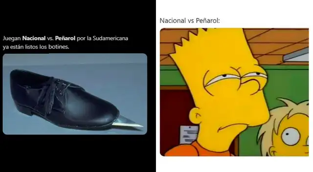 Redes sociales compartieron memes del Peñarol vs Nacional.