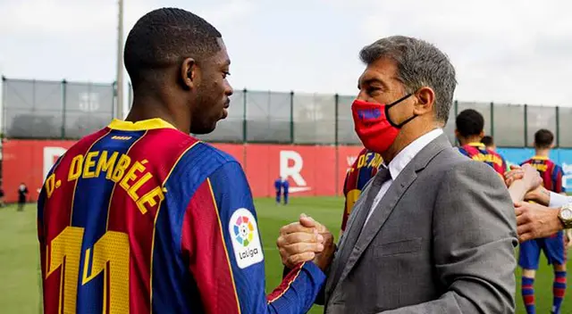 Joan Laporta planteará renovación a Ousmane Dembélé Joan Laporta planteará renovación a Ousmane Dembélé