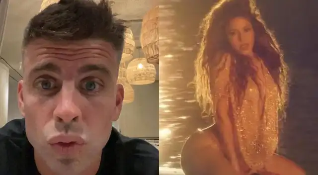 Piqué presume a en sus redes a Shakira y su nueva canción
