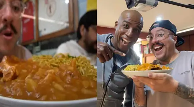 'Cholo Mena' degustó el potaje principal del restaurante de 'Cuto' Guadalupe