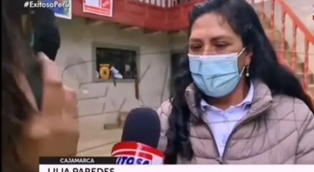 Esposa de Castillo le 'puso el pare' a periodista por preguntarle por su vestido - VIDEO