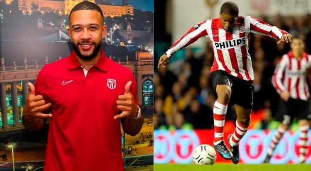 Memphis Depay admiraba a Jefferson Farfán en el PSV de Holanda.