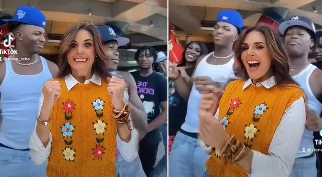 Rebeca Escribens se sumó al video viral en TikTok y de paso troleó a seguidores