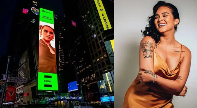 Daniela Darcourt aparece en las calles de Times Square Daniela Darcourt aparece en las calles de Times Square