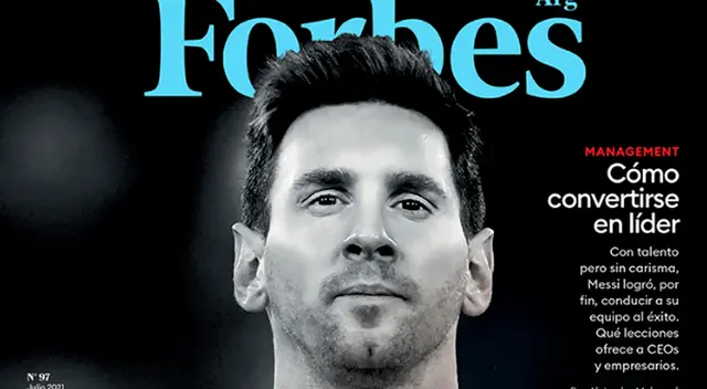 Messi aparece en revista Forbes y destacan su liderazgo tras salir campeón Messi aparece en revista Forbes y destacan su liderazgo tras salir campeón